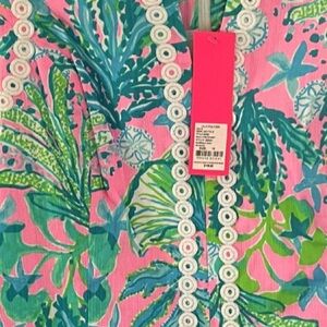 Lilly Pulitzer Vibrant Pink and Blue Floral Dress